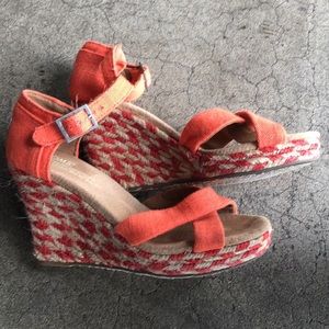 Toms orange espadrilles